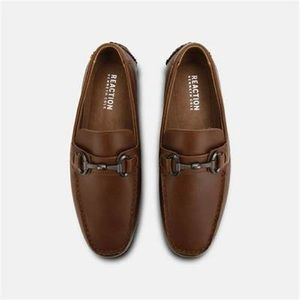 Kenneth Cole Men’s Leather Cognac Brown Driver Loafer Size 10